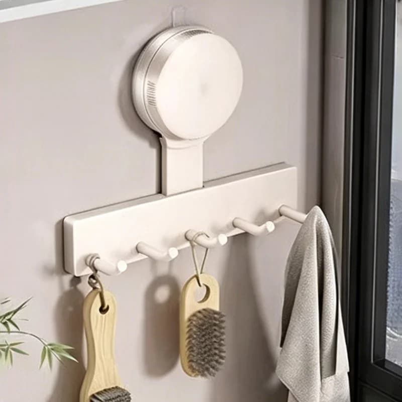 Gancio da cucina con ventosa, nessuna perforazione necessaria, accessori per l'organizzazione della cucina