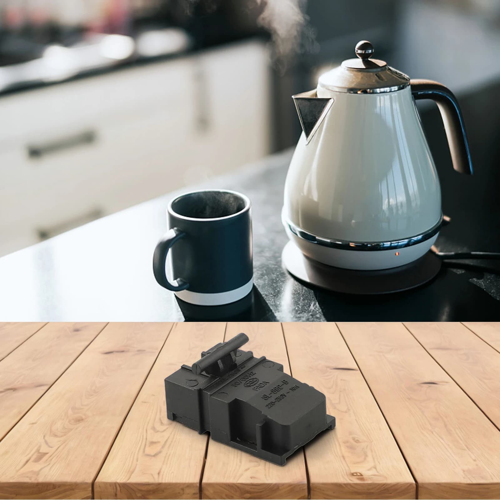 5 pcs 250 V 13A T125 Electric Kettle Thermostat Circuit Breaker Controller Electric Kettle Accessories SL-888-B TM-XD-3