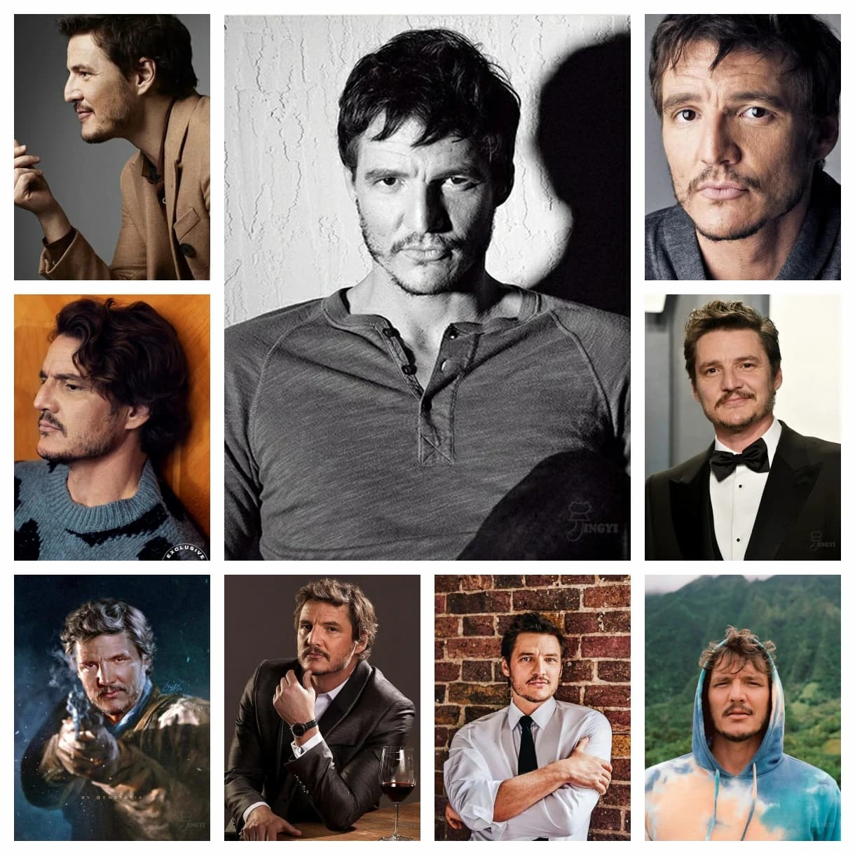 Pedro Pascal Movie Star Diamond Painting Rhinestone Poster Famous Film Actor Wall Art Cross Stitch Mosaic Home Bedroom Decor