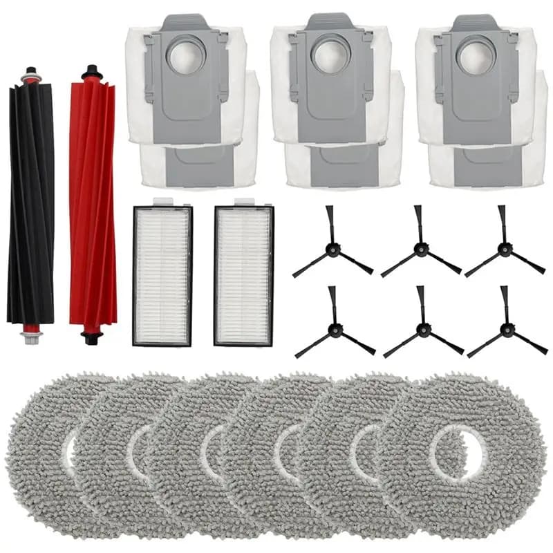 [B17B!】 For Roborock Qrevo Master Robot Vacuum Cleaner Main Side Brush Hepa Filter Mop Cloth Dust Bags Replacement Parts