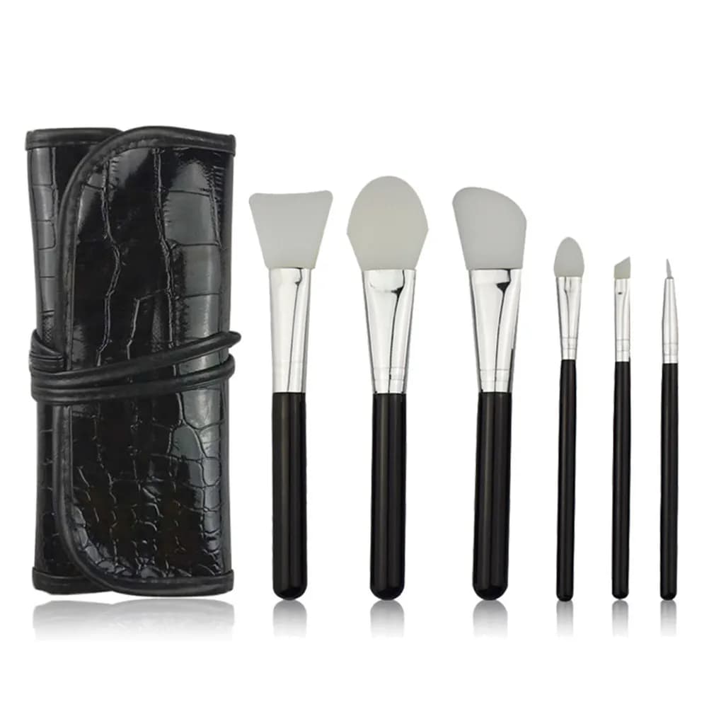 1 set di pennelli per il trucco, serie Peach-Pink, setole in fibra artificiale, aspetto naturale, strumenti portatili per il trucco per donne