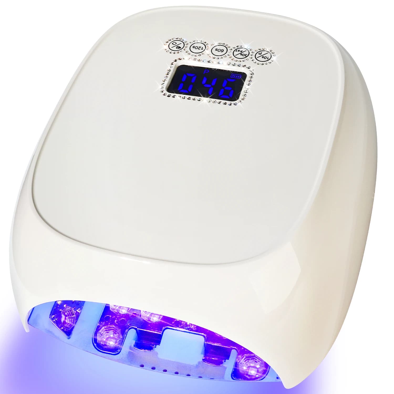 Lampada UV LED Professionale per Unghie, Asciugatore Ricaricabile per Smalto Gel con 4 Timer e Sensore Automatico, Strumenti per Salone di Bellezza