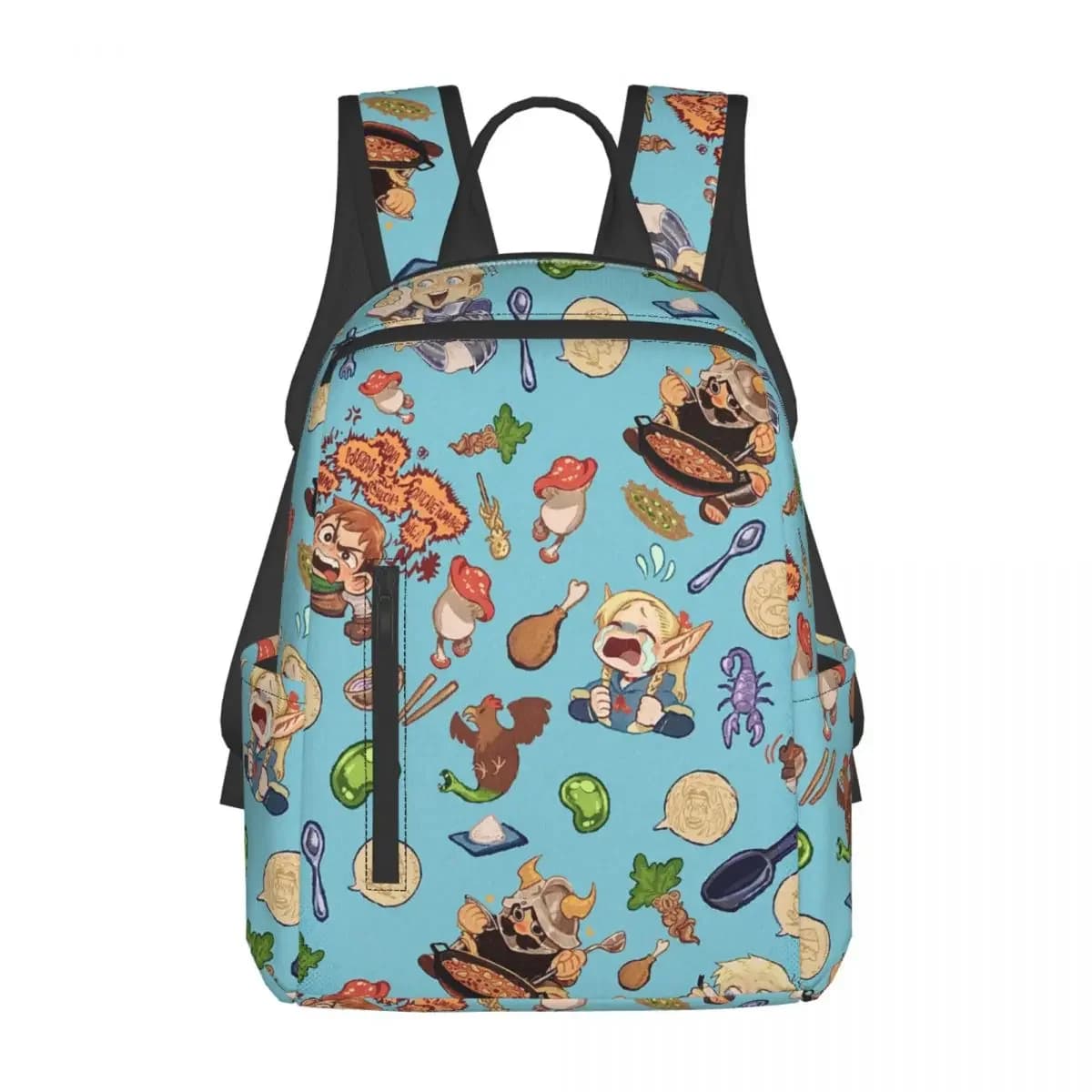 Delicious In Dungeon Backpack Large Capacity Kids BookBag School Bag Shoulder Bags for Men Women