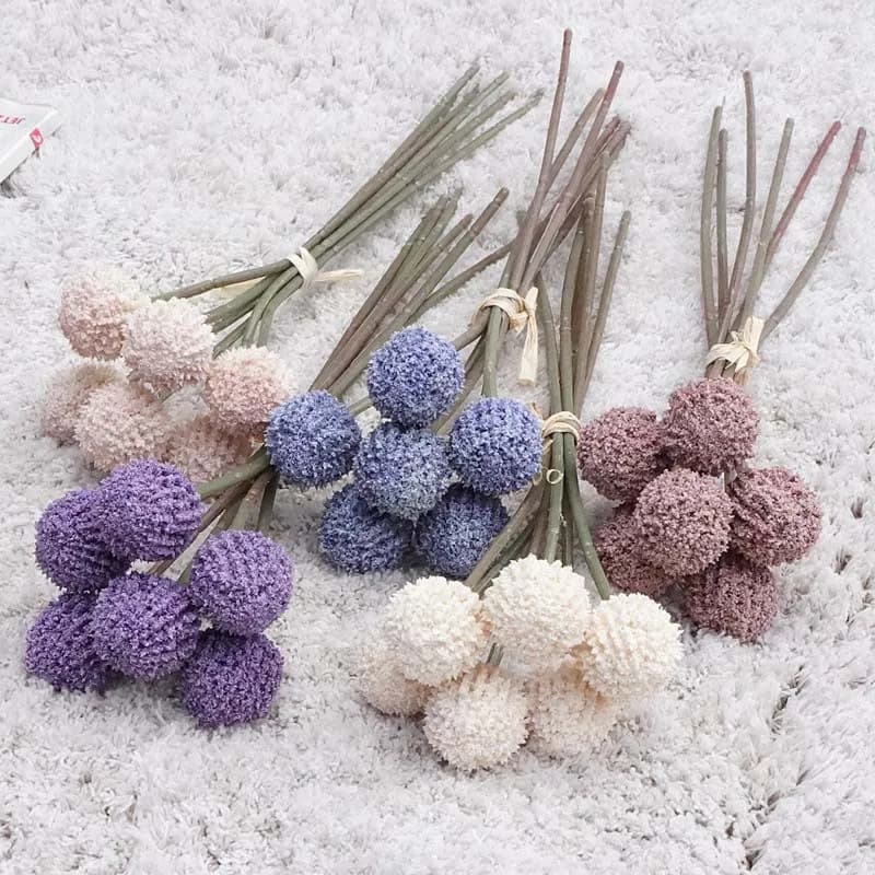 Bouquet di fiori artificiali da 25 cm Fiori finti di seta per la decorazione della stanza di casa Decorazione di nozze per feste Accessori per vasi fai da te Piante