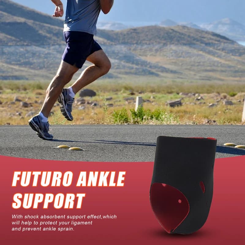 Supporto Elastico per Caviglia, Fascia di Protezione Nera, Benda di Sostegno per Piede
