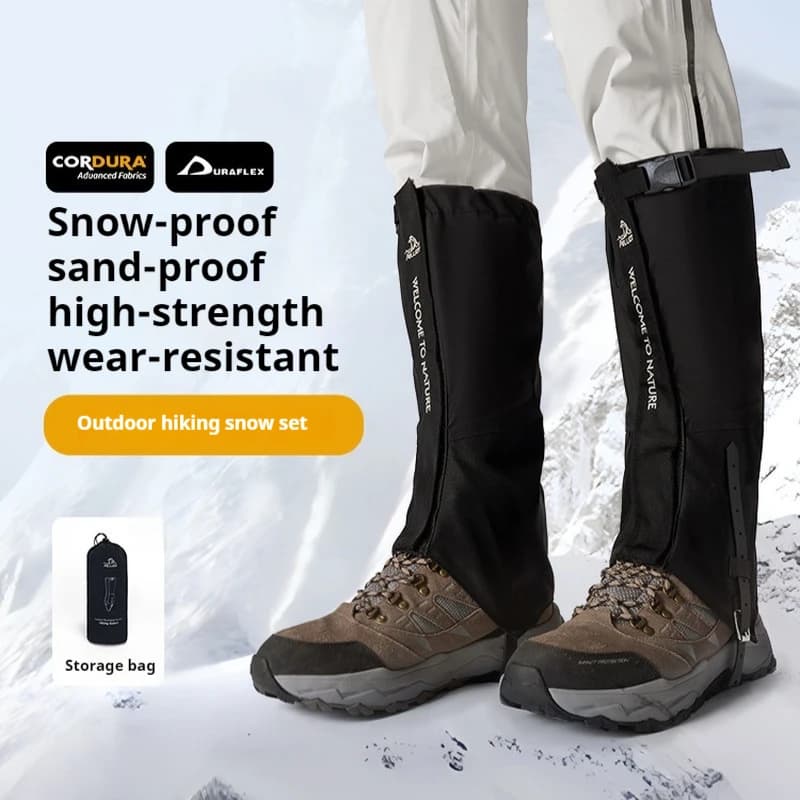 Outdoor Snow Cover Hiking Sandproof Waterproof Shoes Cover and Snow Resistant Women's Warm Legging Cover.