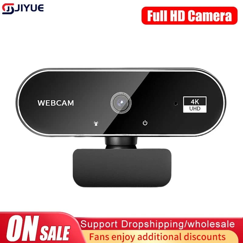 Webcam HD 4K 2K 1080P for Laptop Mini USB Web Camera with Microphones Web Cam Cover for YouTube Skype