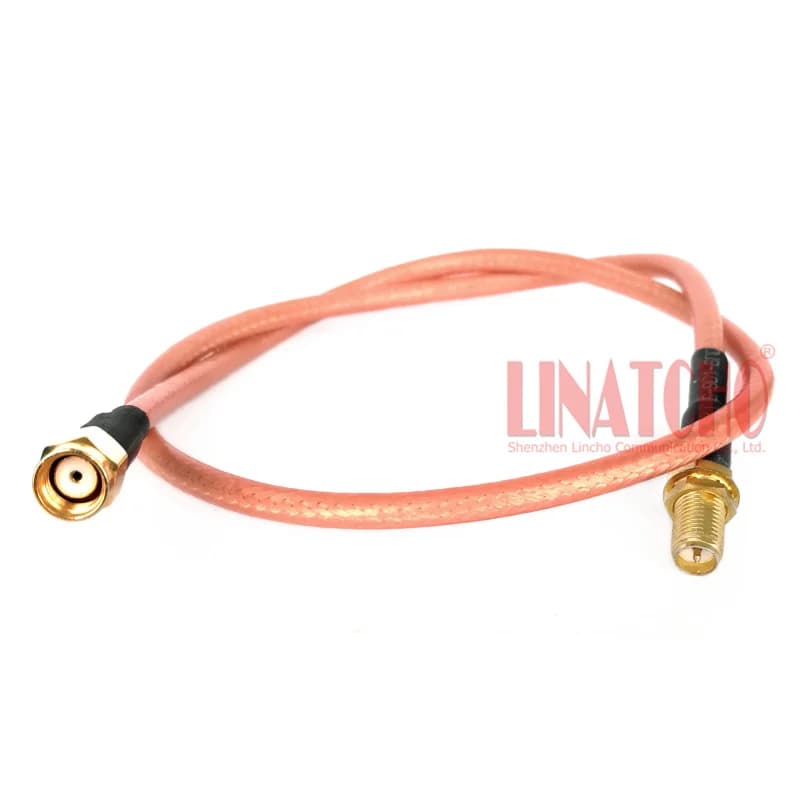Antenna WIFI da 50 cm 2,4 GHz RP SMA maschio a RP SMA femmina connettore RG303 cavo jumper a bassa perdita