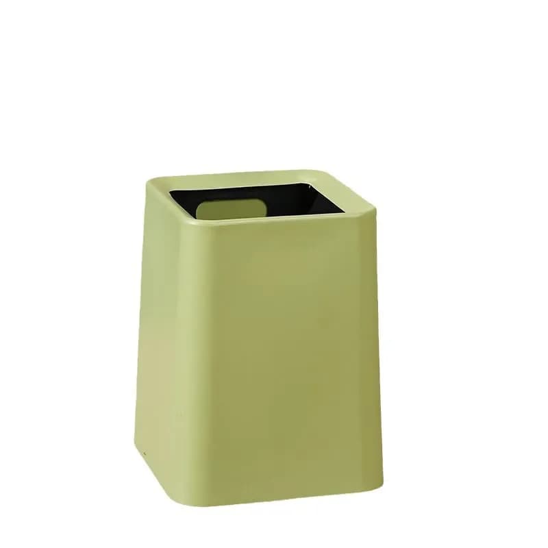 Modern Minimalist Double Layer Trash Can Large Capacity Solid Color Waste Bin for Living Room Kitchen Bathroom High End Home