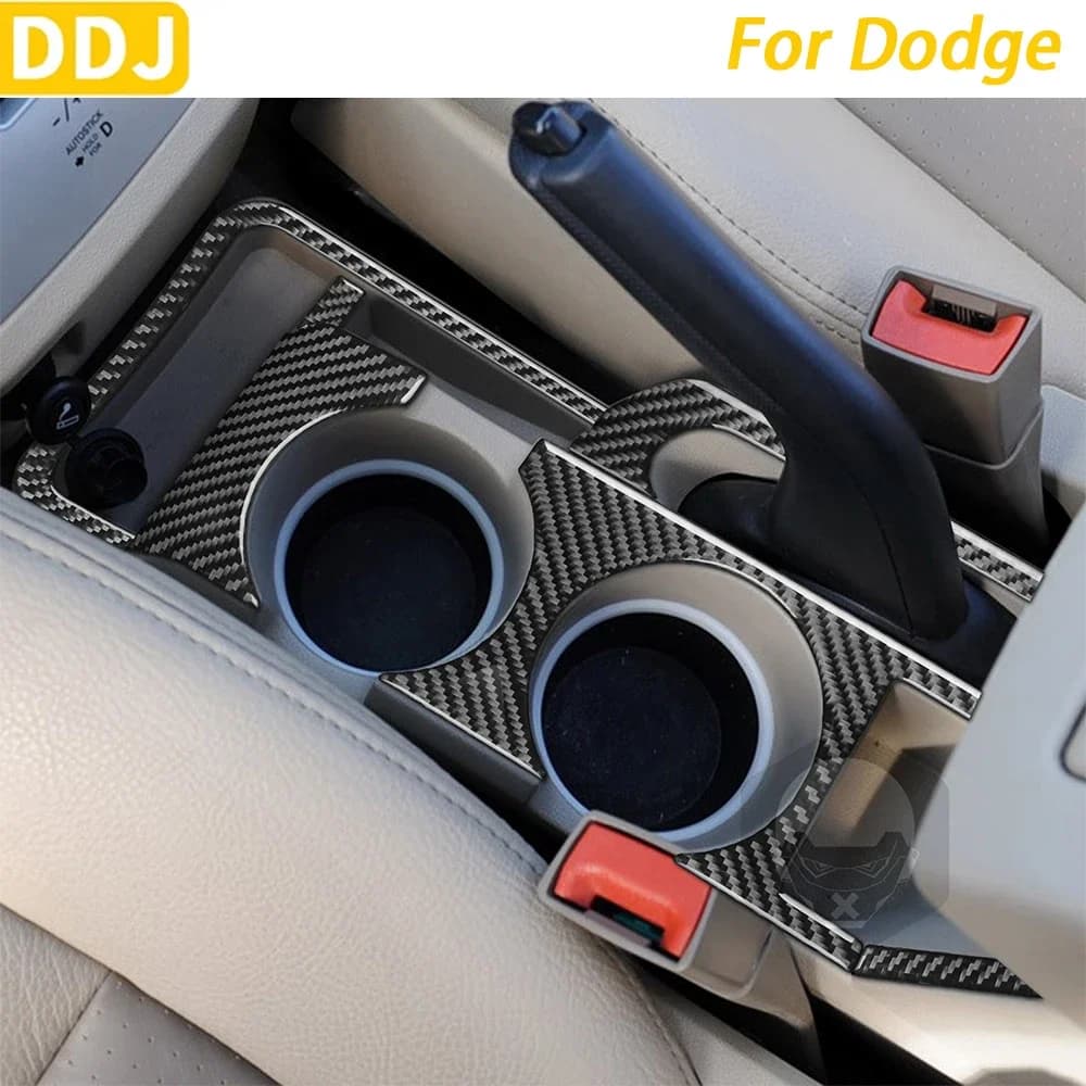 For Dodge Caliber 2007 2008 Central Carbon Fiber Glass Wall Panel Panel Accessories for Car Interior Decoration Wall decal