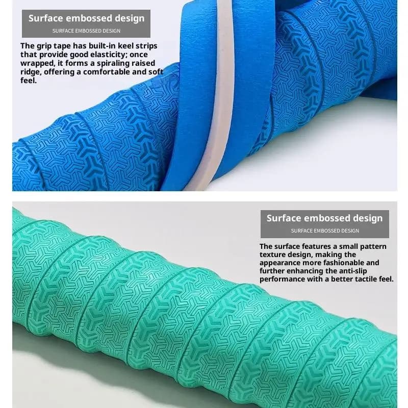 Nuovo Grip Antiscivolo in Gomma per Racchette da Badminton, Nastro Overgrip Sportivo, Fascia Assorbente per Racchette da Tennis, Nastro Grip Antiurto