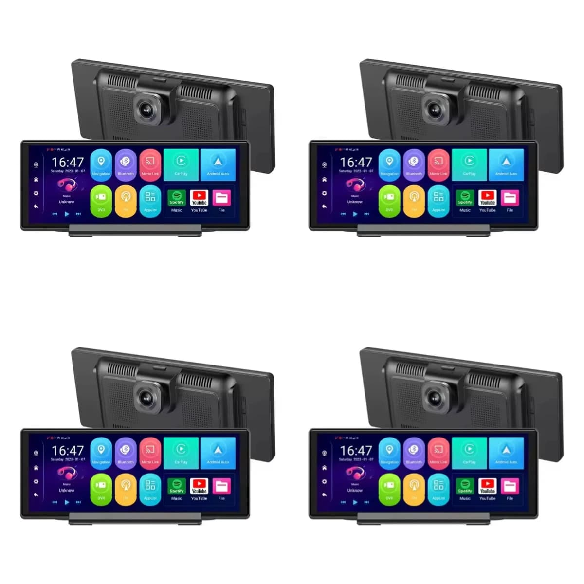 10.26" Car Navigation Carplay 4G Android 13.0 4G+64G Car Dashcam with ADAS Dual Lens Radio Audio System Mp5 Player