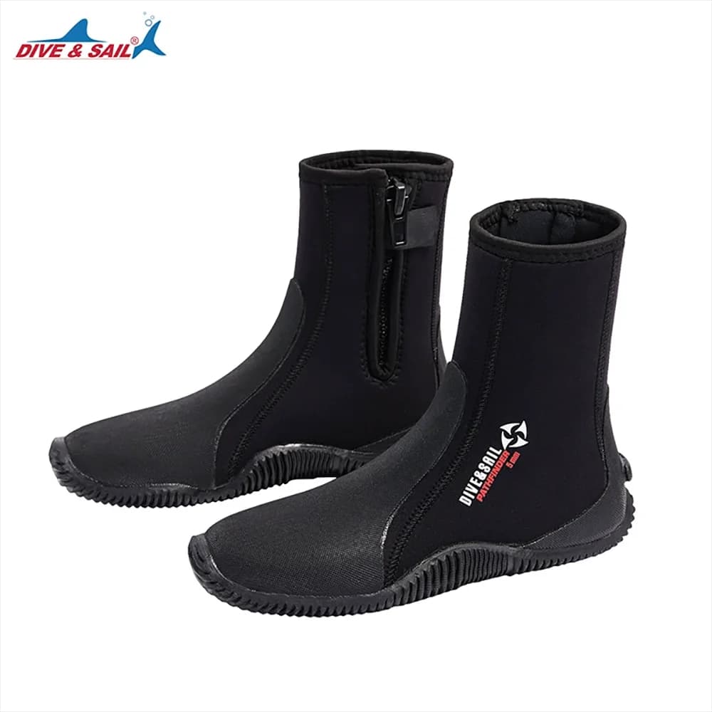 Stivali da sub in neoprene da 5 mm Scarpe da spiaggia da surf per adulti Snorkeling Pinne da nuoto Stivali da sub con suola antiscivolo