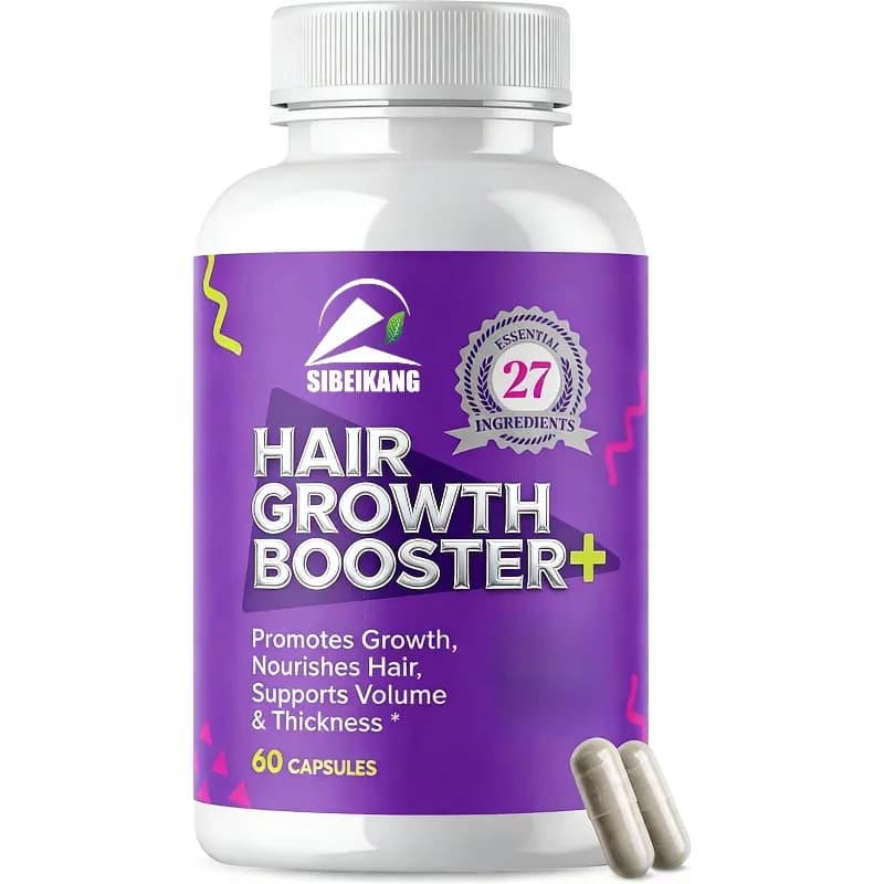 Integratore di biotina in capsule per la crescita naturale dei capelli, contenente complessi vegetali - supporto per la salute di capelli, pelle e unghie