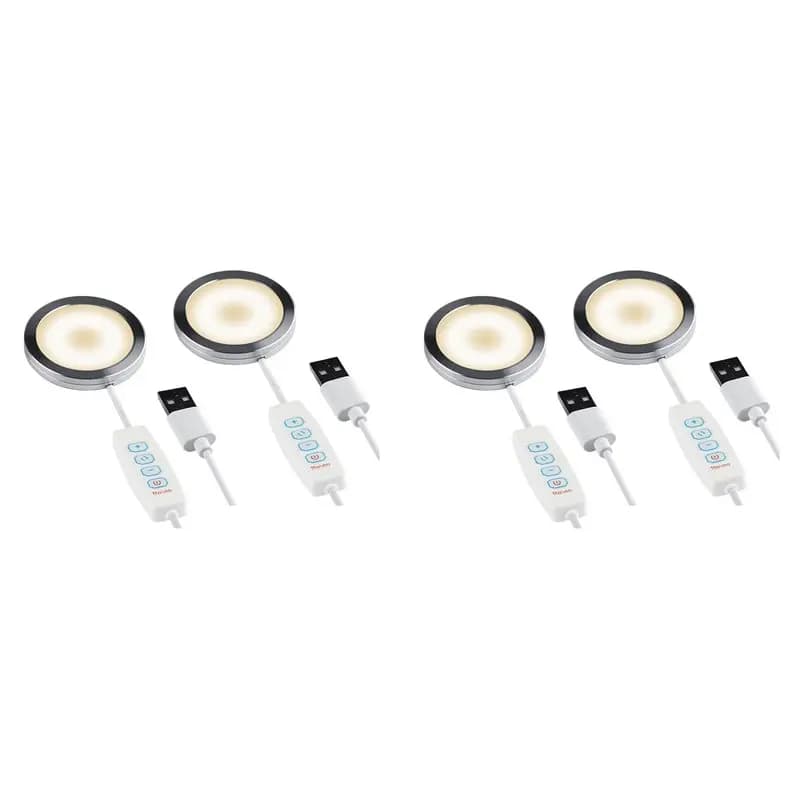 CHCH 4Set 3D printer LED lamp kit, for A1/A1mini/P1S/P1P/X1C 5V LED light Powered via USB, 3 adjustable color temperatures