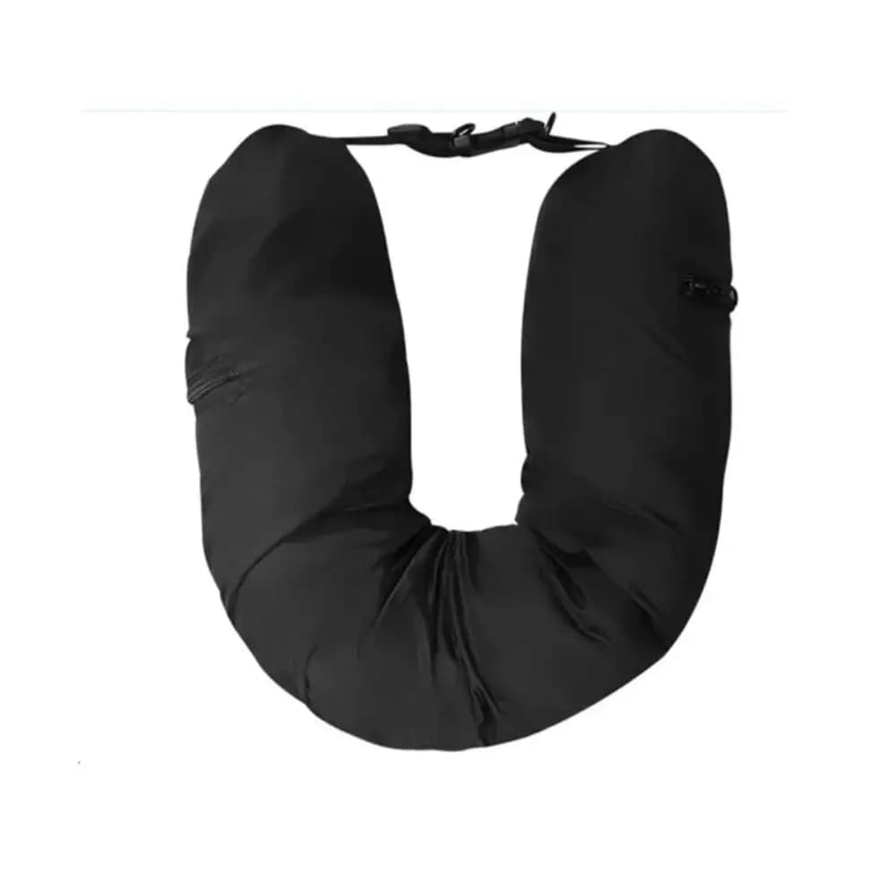 Cuscino da viaggio riempibile per il collo con vestiti federa per riporre il tessuto in Lycra impermeabile per trasportare il cuscino portatile della borsa da viaggio