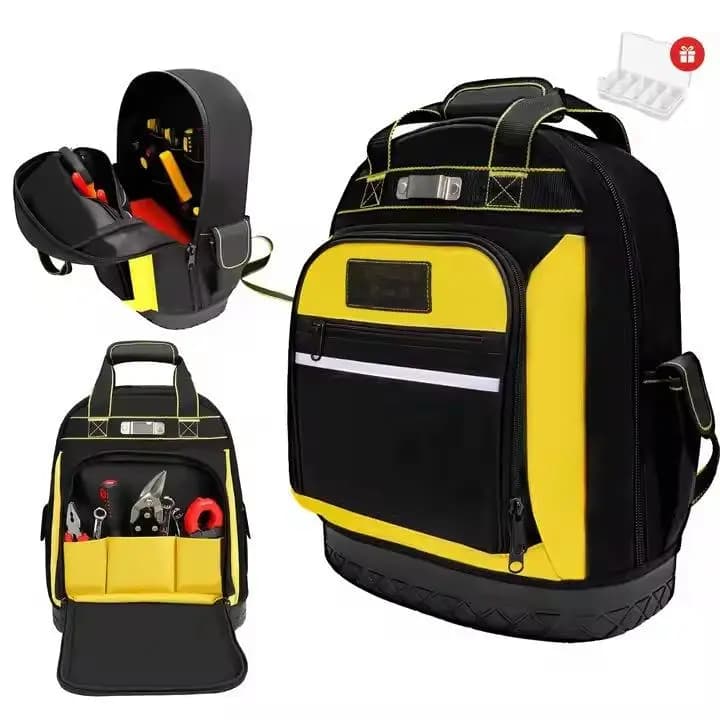 Multifunctional tool backpack with zipper | Oxford 600D for heavy loads | Waterproof