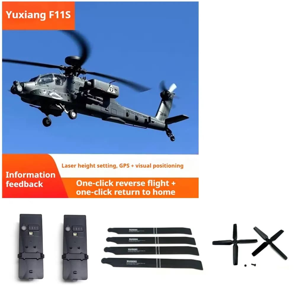 Batteria YUXIANG F11s 19.98Wh 11.1V 1800mAh, Accessori: Elica Principale, Elica Coda, Parti per Elicottero RC F11s