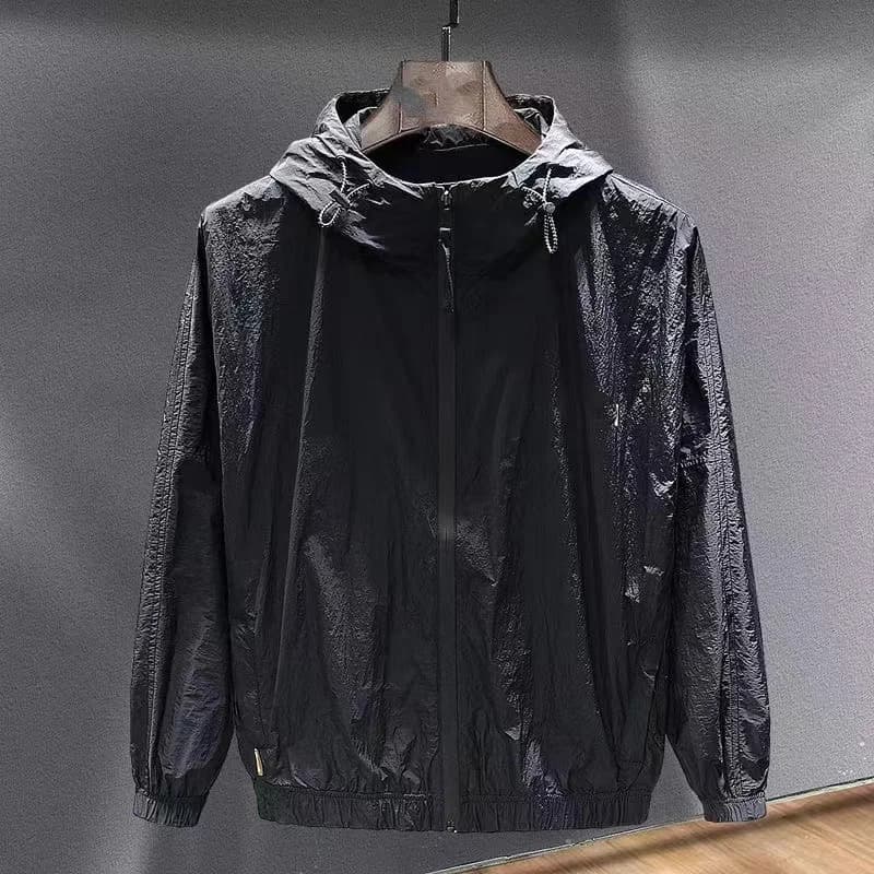 Spring Summer Quick Dry Lightweight Casual Hooded Men's Sun Protection Jacket Outdoor Ultra Light Anti-Uv Outerwear