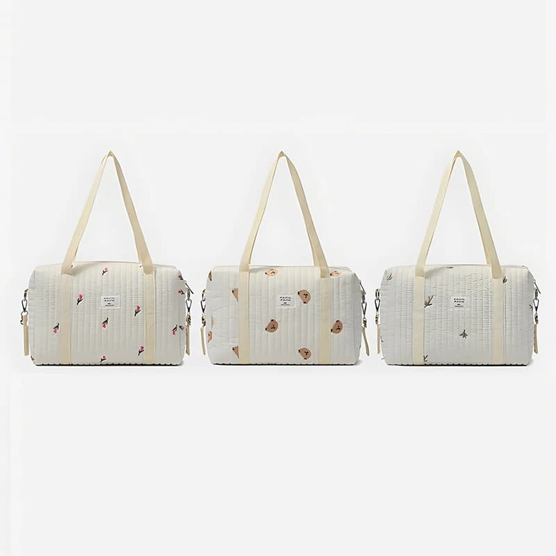 Borsa per mamma borse per pannolini per neonati borsa per pannolini per neonati accessori per neonati borsa per passeggino borsa per mamma trapuntata con ricamo