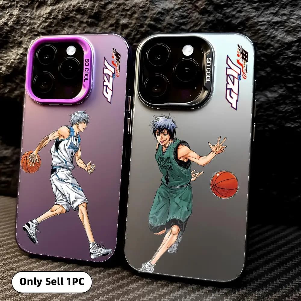 Custodia per telefono Kuroko no Basket per iPhone 17 16 15 14 13 12 11 Pro Max Air, colorata, opaca, laser, Aurora, antiurto