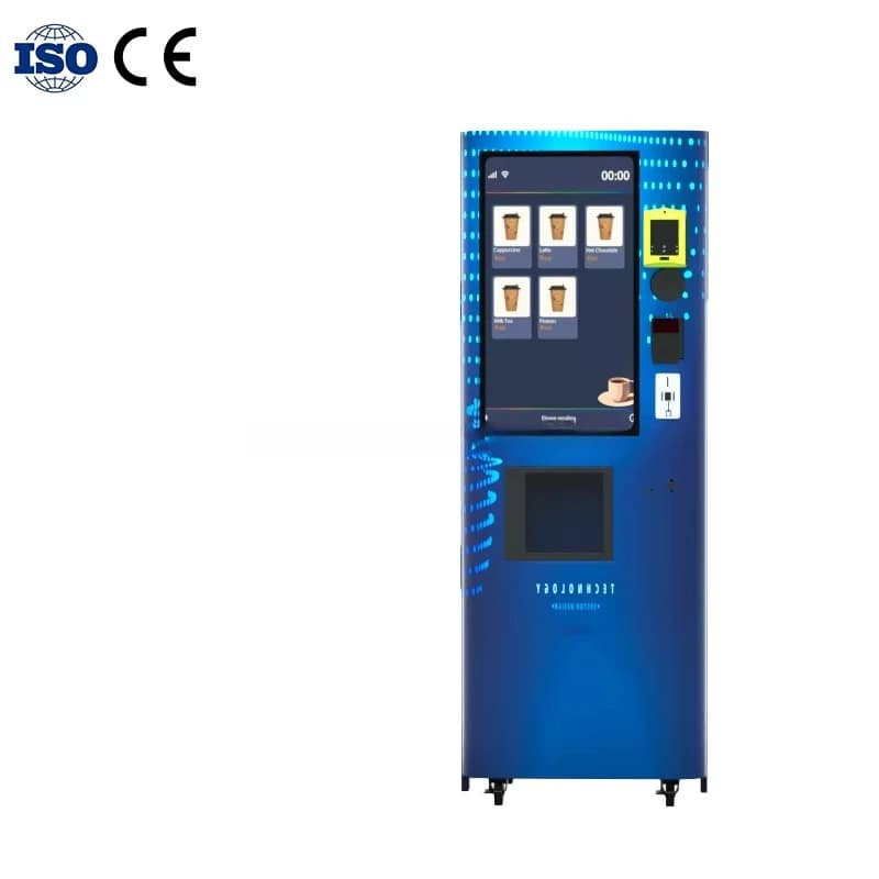 Personalized automatic touch screen for gym fitness powder vending machines with protein shake with payment system