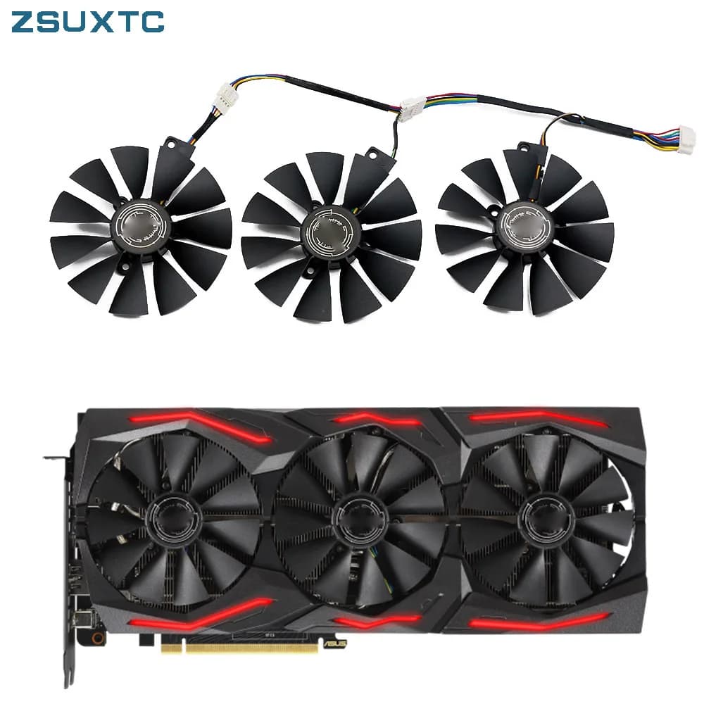 Nuovo Per ASUS ROG Strix GeForce RTX 2060 2070 Ventola Della Scheda Video 87MM T 129215 SL T 129215 Ventola di raffreddamento della scheda grafica SH RTX2060 RTX2070