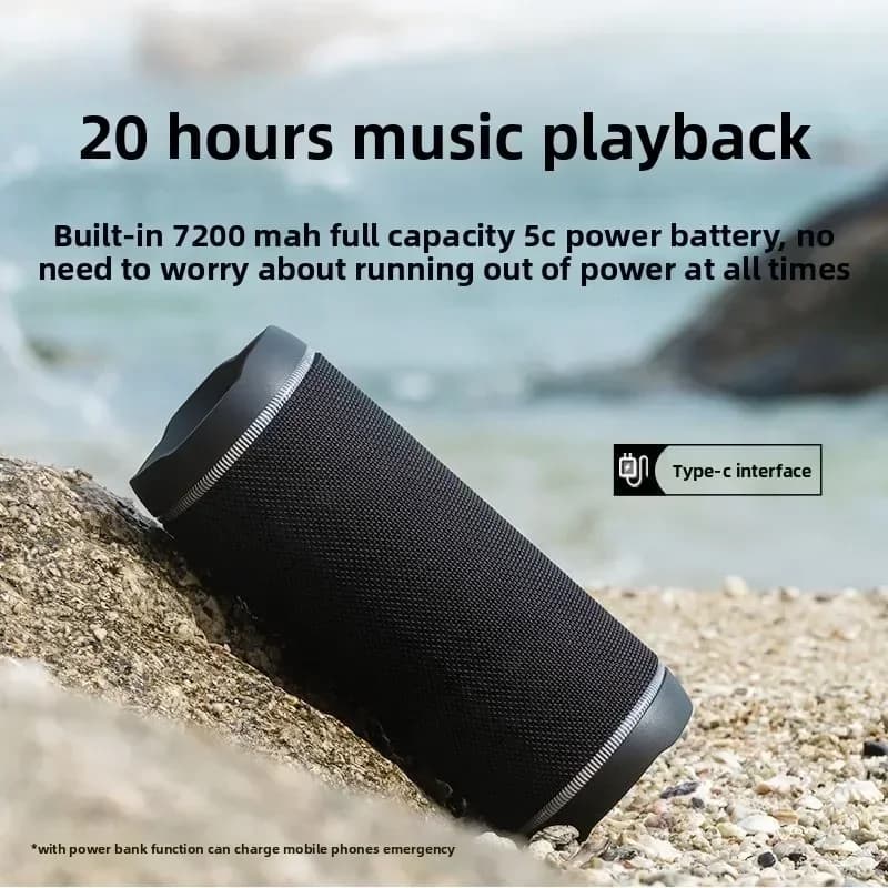 Durable M8 Bluetooth Speaker Overweight Subwoofer High Volume Home Car Wireless Portable Outdoor with Motorcycle Audio Stand