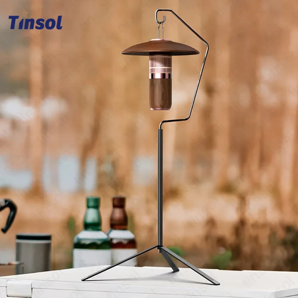 Supporto per Lanterna Ultraleggero TINSOL, Porta Lampada da Tavolo, Gancio per Illuminazione Portatile e Staccabile per Esterni e Turismo