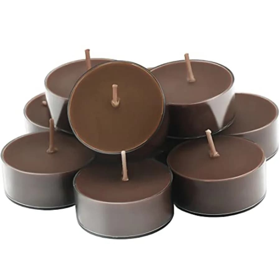 Candele Tealight Profumate, Candele in Cera di Soia a Lunga Durata per Tutti i Portacandele, Confezione da 12, Durata Fino a 4 Ore