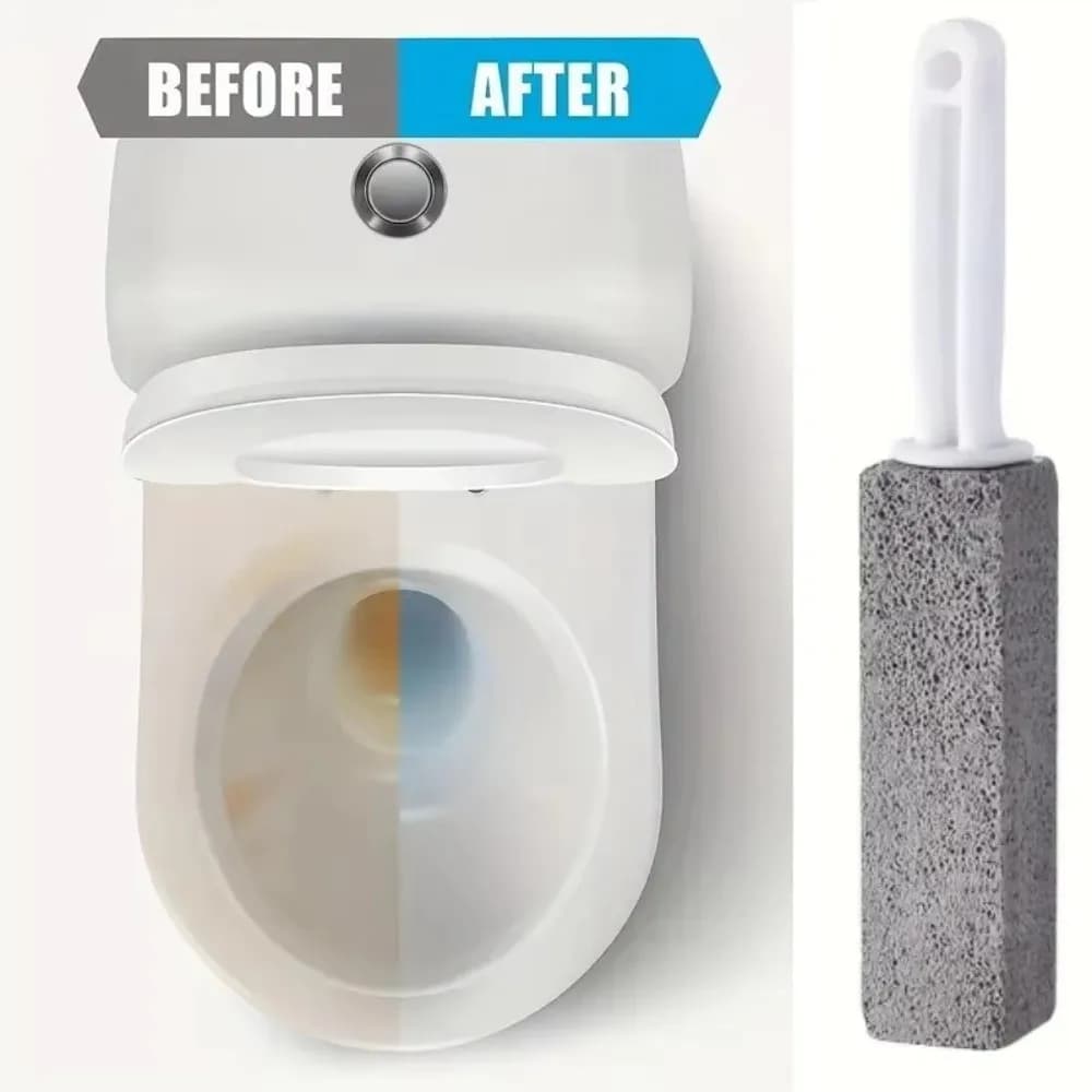 Long Handle Pumice Cleaning Brush Hanging Hole Multifunctional Toilet Cleaning Brush Fine Abrasive Pumice Cleaning Stick