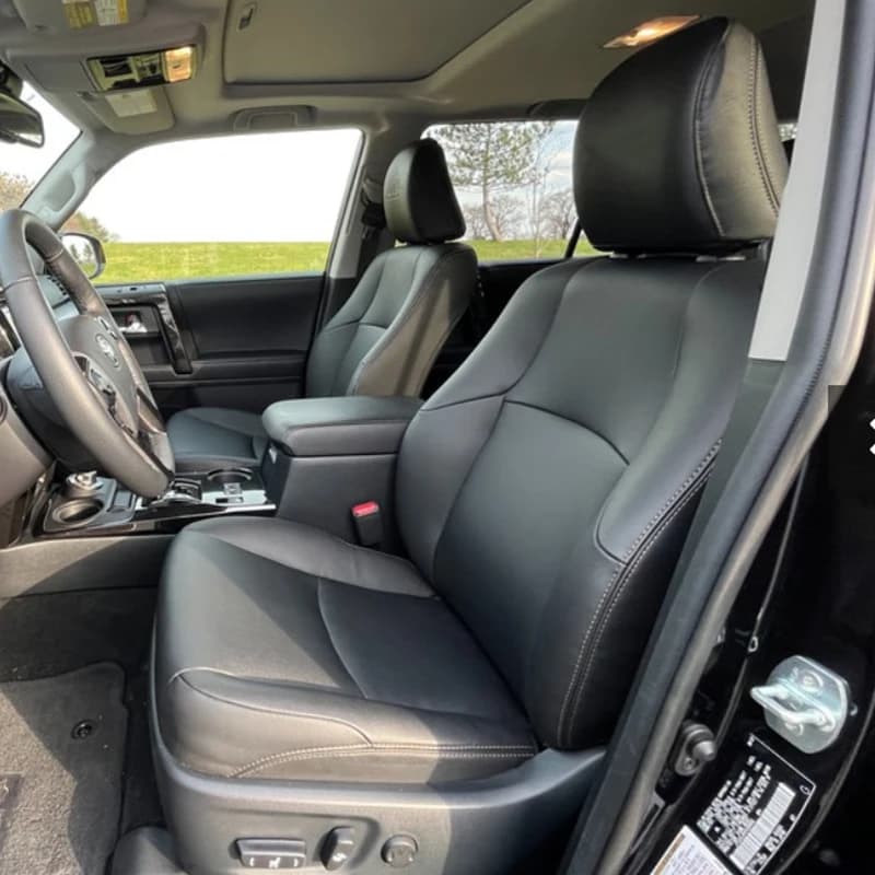 2010-2024 Leather Car Seat Covers Custom Fit Toyota 4Runner SR5 Limited TRD Trail Venture 5 6 7 8 Seats Interior Protector