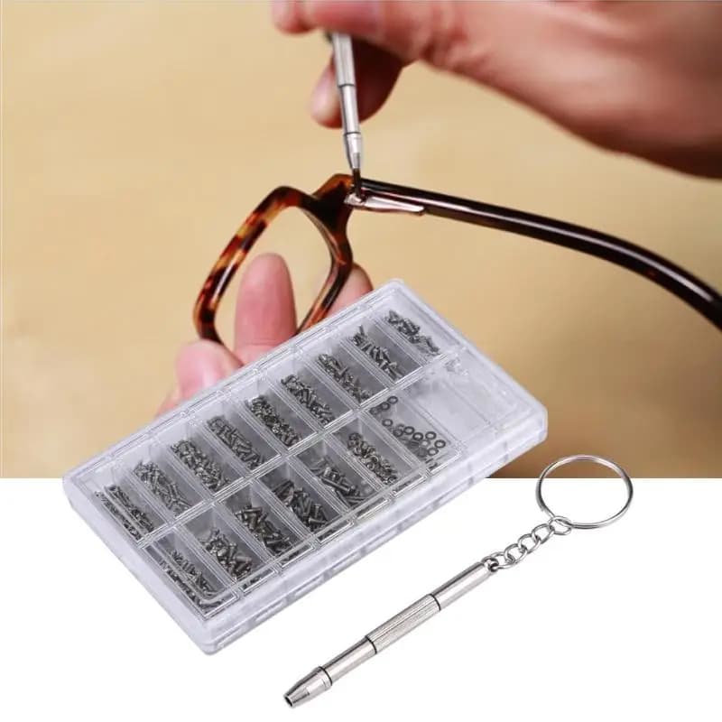 1000 pz/set 4 in 1 Occhiali Da Vista Riparazione Cacciavite Micro Occhiali Da Sole Orologio Occhiali In Acciaio Al Alluminio Telefono Tablet Viti
