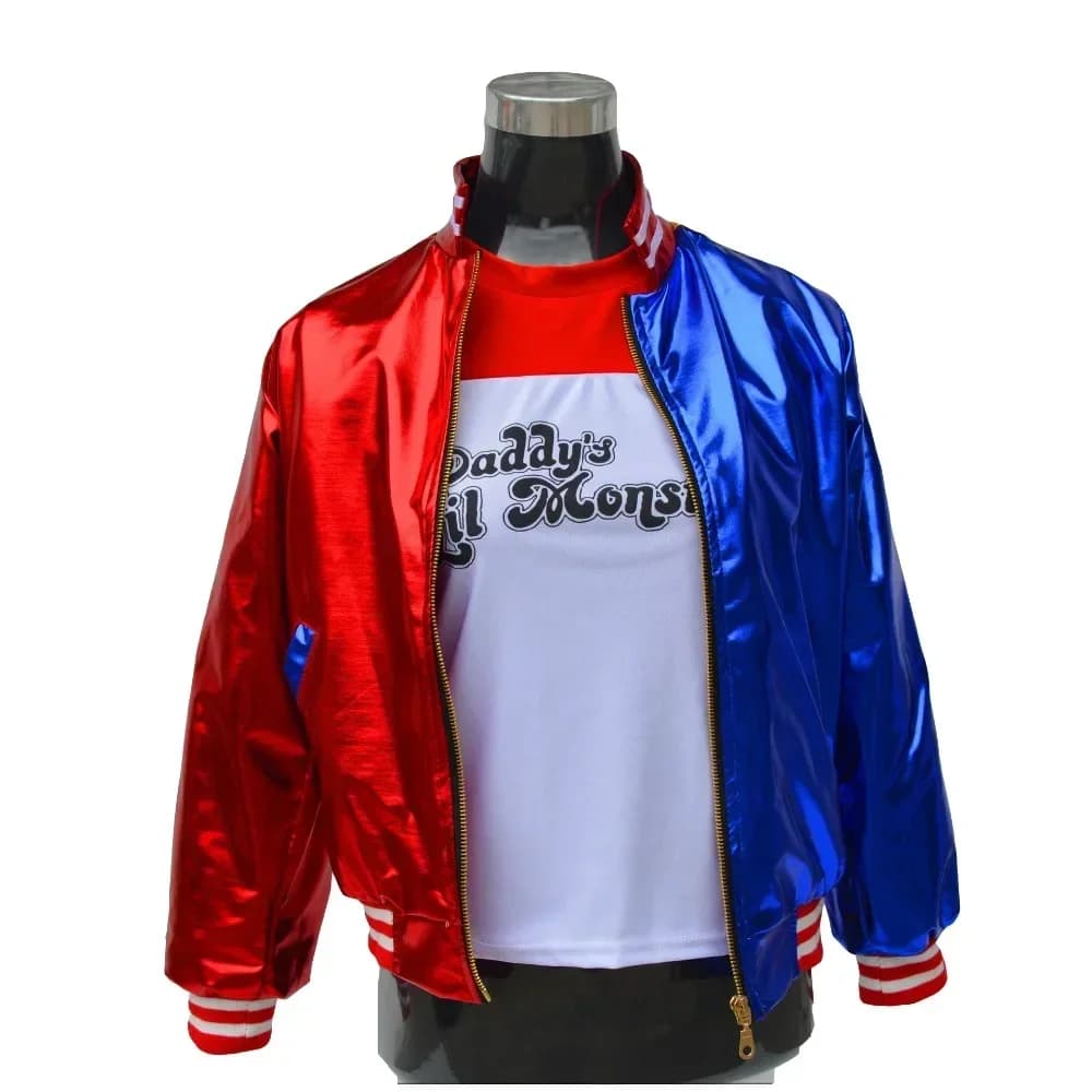 2025 Halloween Boek Settimana Suicide Harley Fancy Cosplay Meisje Kind Schurk Criminal Kostuum Squad Quinn Mostro Jas Broek