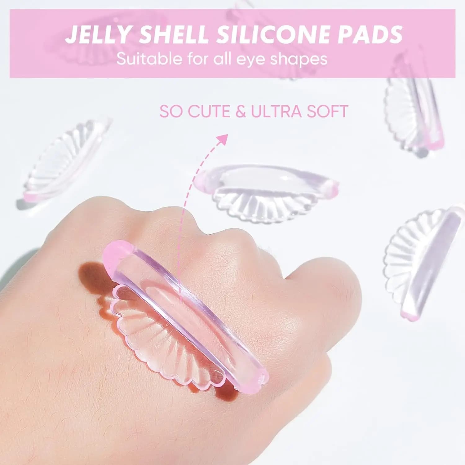 PERMANY 5 pairs Eyelash lifting kit Silicone lamination board Reusable eyelash rods 3D folders Accessories Tools