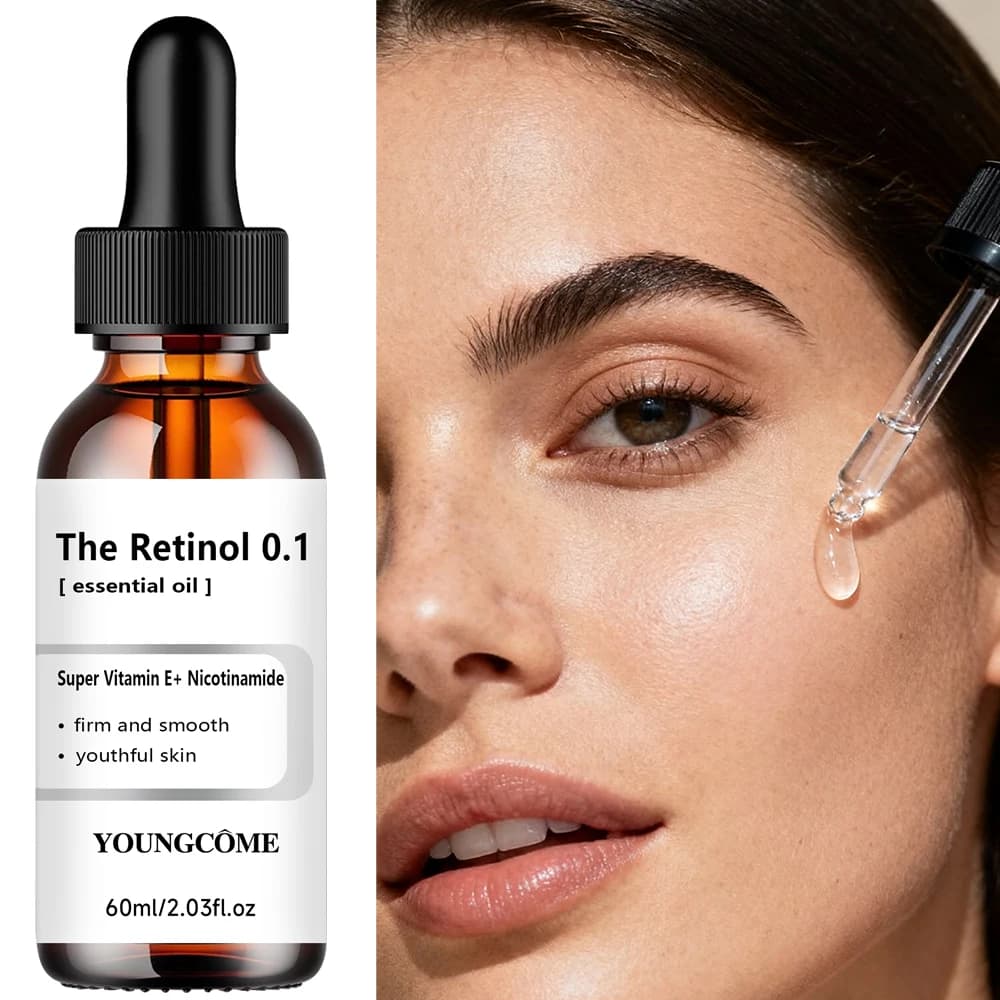 Essential Oil Retinol for Hydrating and Skin Nutrition, Hydrating Formula with Vitamin E and Hyaluronic Acid to Improve Brightness