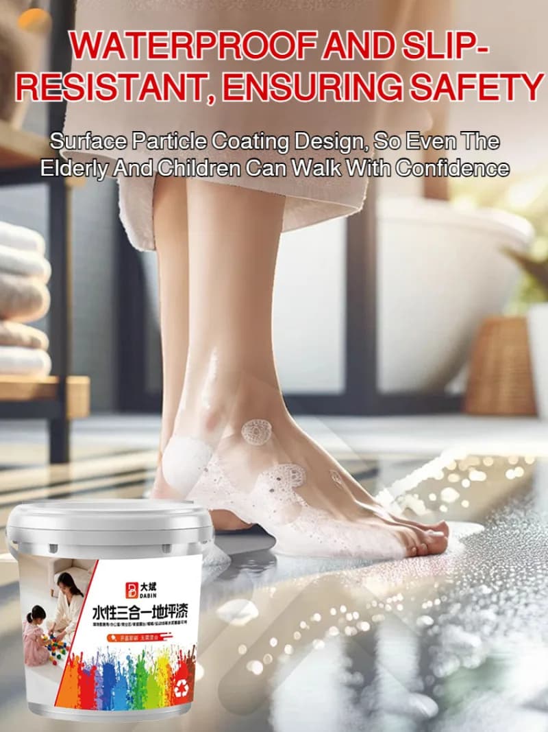 New 3 in 1 Water-Based Epoxy Floor Paint Easy DIY No Primer Needed Wear Resistant Waterproof Concrete Paint for Home Garage