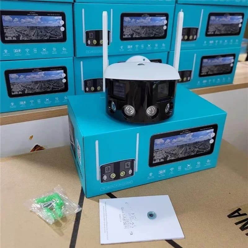 Telecamera WiFi wireless panoramica grandangolare da 180 gradi con giunture binoculari ad alta definizione da 4 milioni di 2K