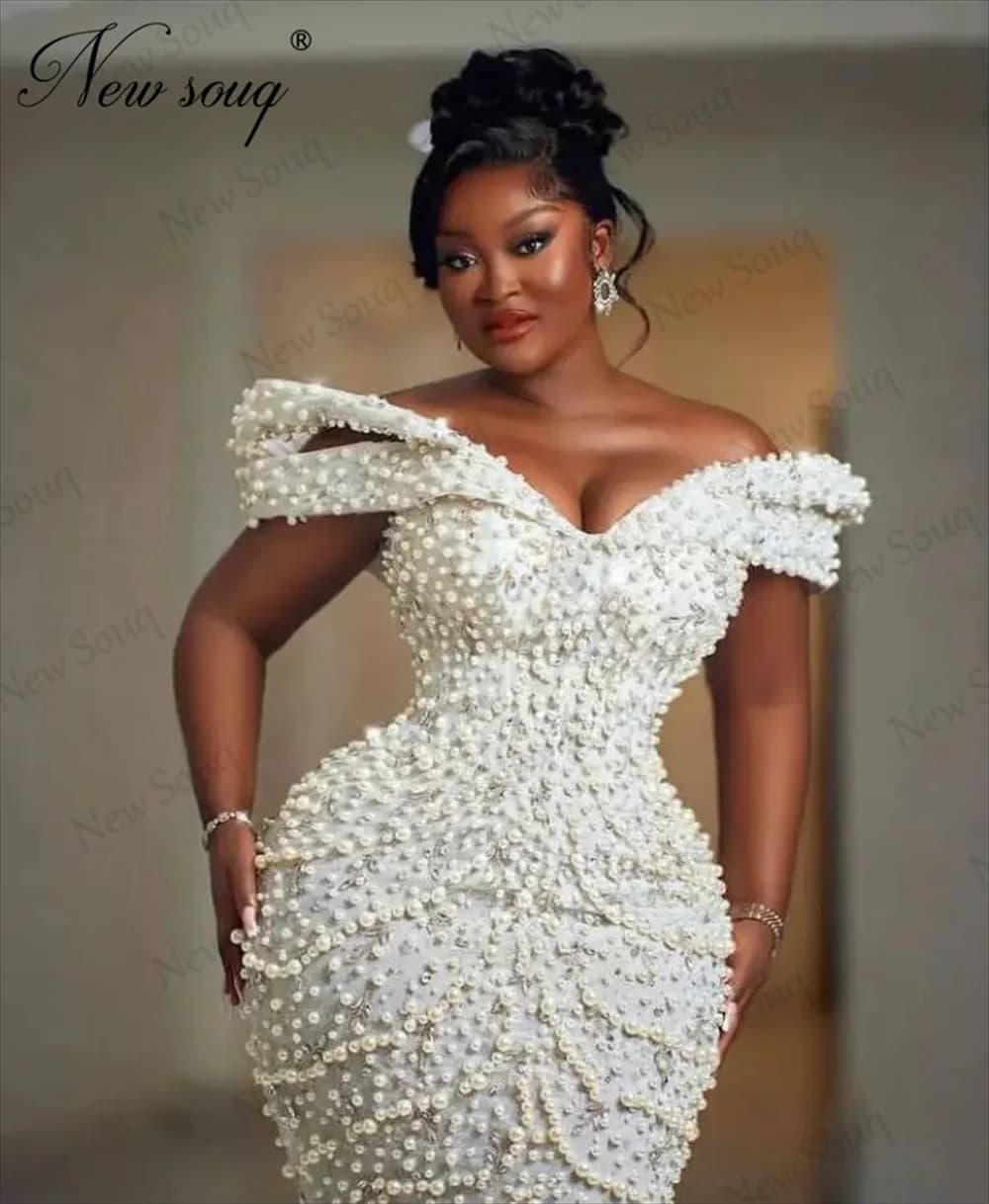 Abiti da sera con perle fatte a mano Eleganti piume a sirena Abiti da festa di nozze Abiti da gala Abito da fidanzamento di compleanno personalizzato