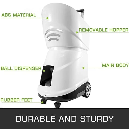 Vendita calda TenniSmash TS-06 Macchina automatica per palline da tennis Attrezzatura da allenamento in metallo ABS per la pratica e il miglioramento del tennis