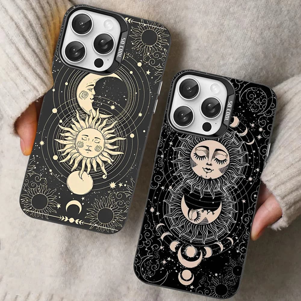 Witches Moon Tarot Mystery Totem Phone Case For IPhone 16 15 14 13 12 11 Pro Max X XR XSMAX 8 7 Plus Matte Shockproof Back Cover