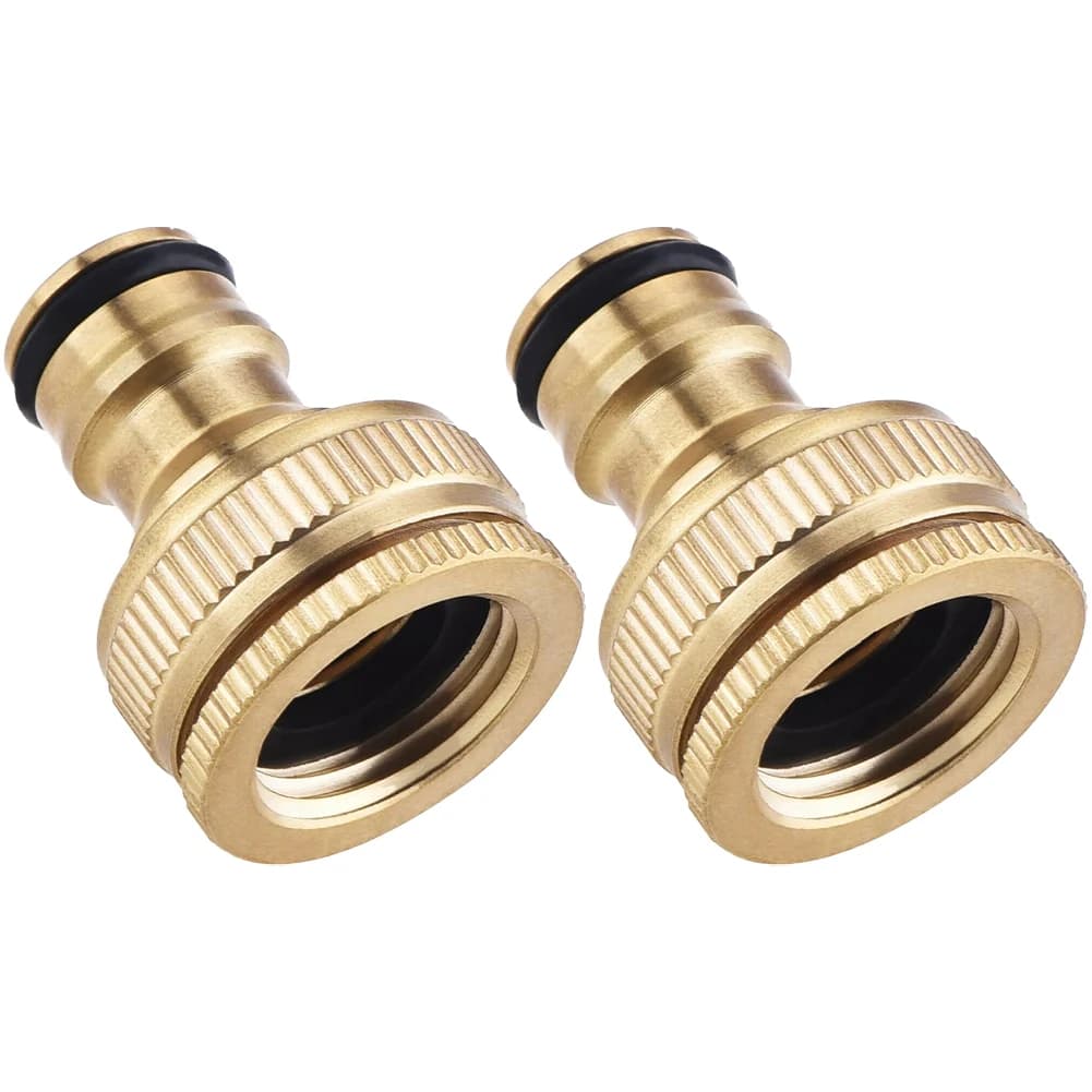 Adattatore per rubinetto in ottone, G3/4 "a G1/2" rubinetto adattatore per aeratore connettore per raccordo filettato per lavatrice lavastoviglie giardino