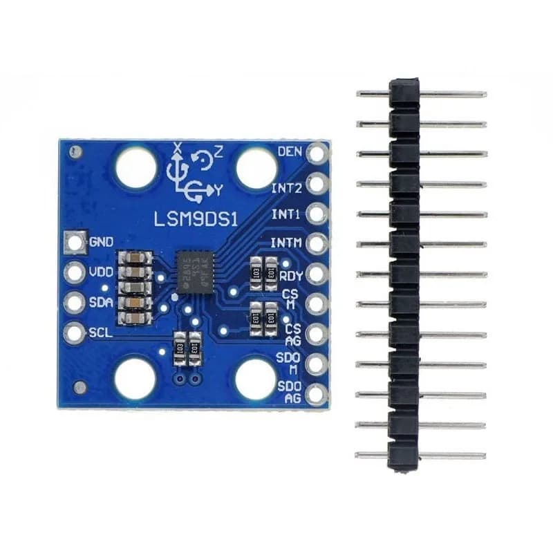 GY-LSM9DS1 Modulo sensore a 9 assi - Accelerometro ad alta precisione, giroscopio, bussola elettronica per droni/robotici