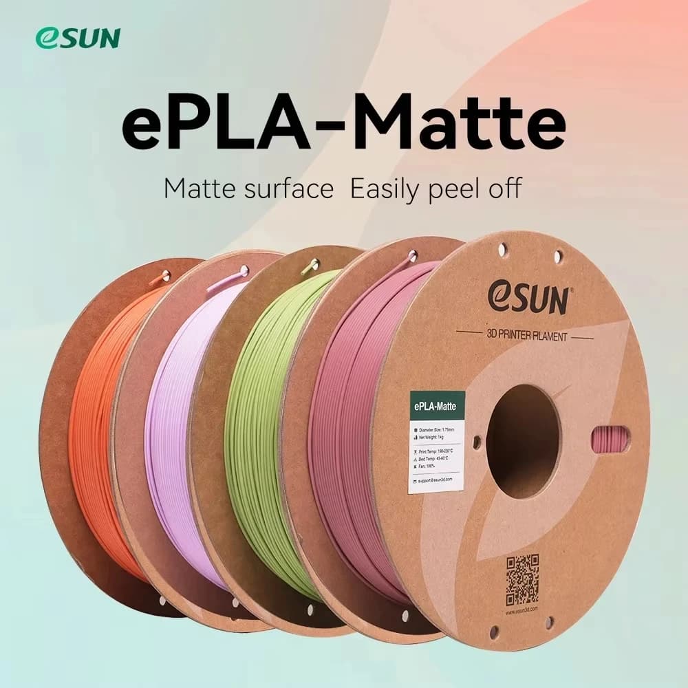 eSUN PLA Matte 3D Printer Filament 1.75 mm Dimensional +/- 0.03 mm 1 kg coil (2.2 LBS) 3D printing material for 3D printers