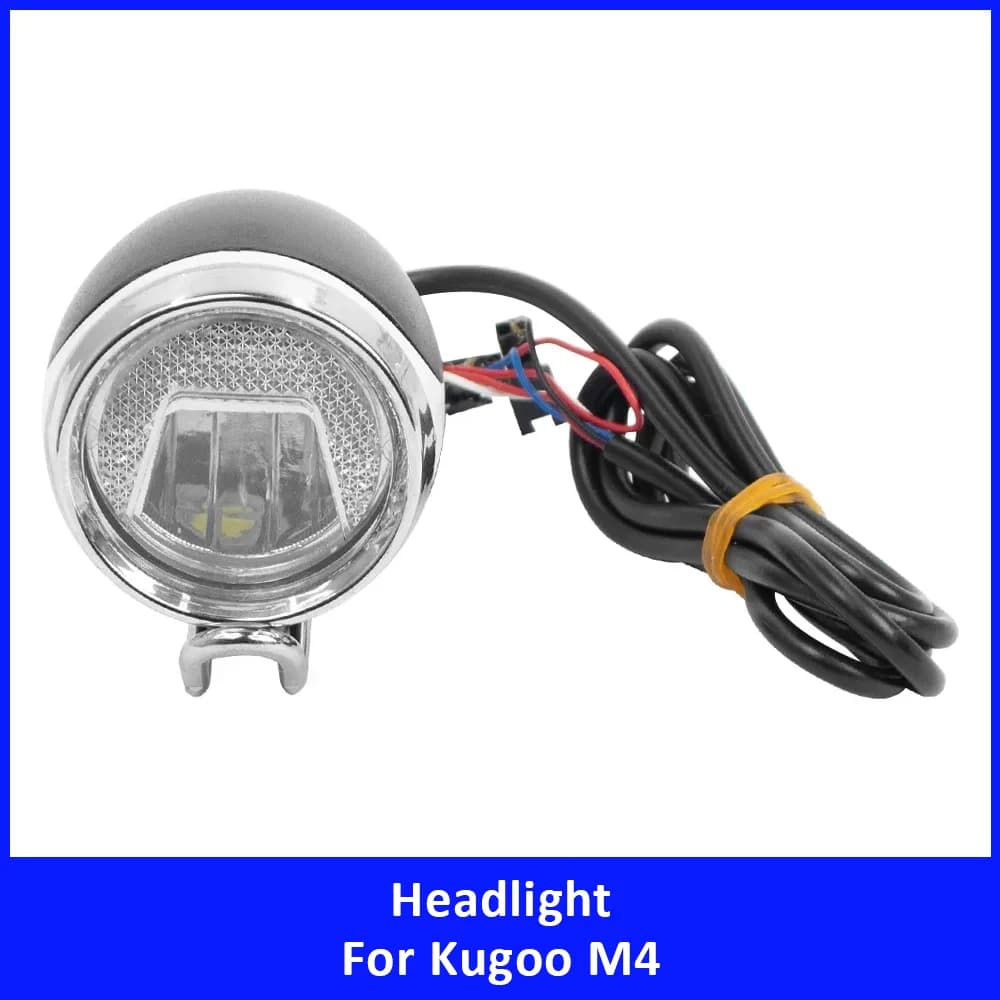 Faro Anteriore LED Impermeabile per Monopattino Elettrico Kugoo M4, Lampada di Sicurezza per Ciclismo, Parti di Ricambio e Accessori