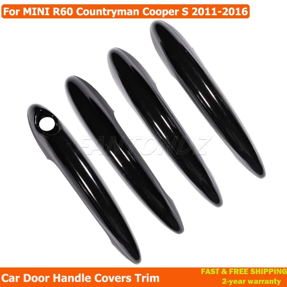 Per BMW Mini R60 Countryman 4 Pezzi Copri Maniglie Esterne Protettive Nere Lucide 51219800937 51219800938 Accessori