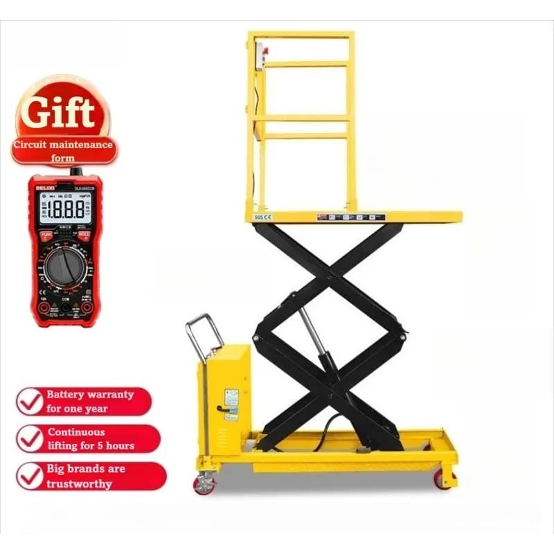 Rise 2m 4m Tavolo elevatore idraulico a forbice 500KG Piattaforma mobile manuale per officina per camion Manipolazione dei materiali