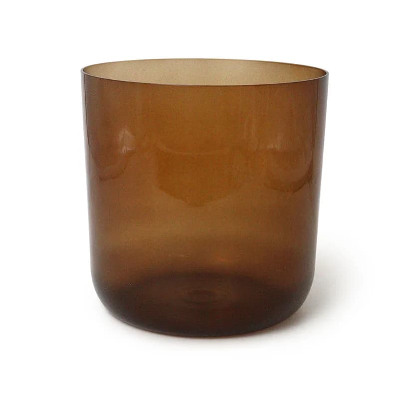ZHQH Brown Alchemy Magical Crystal Singing Bowl Sound Healing Music Bowl Yoga Healing Singing Bowl Instruments with Mallets