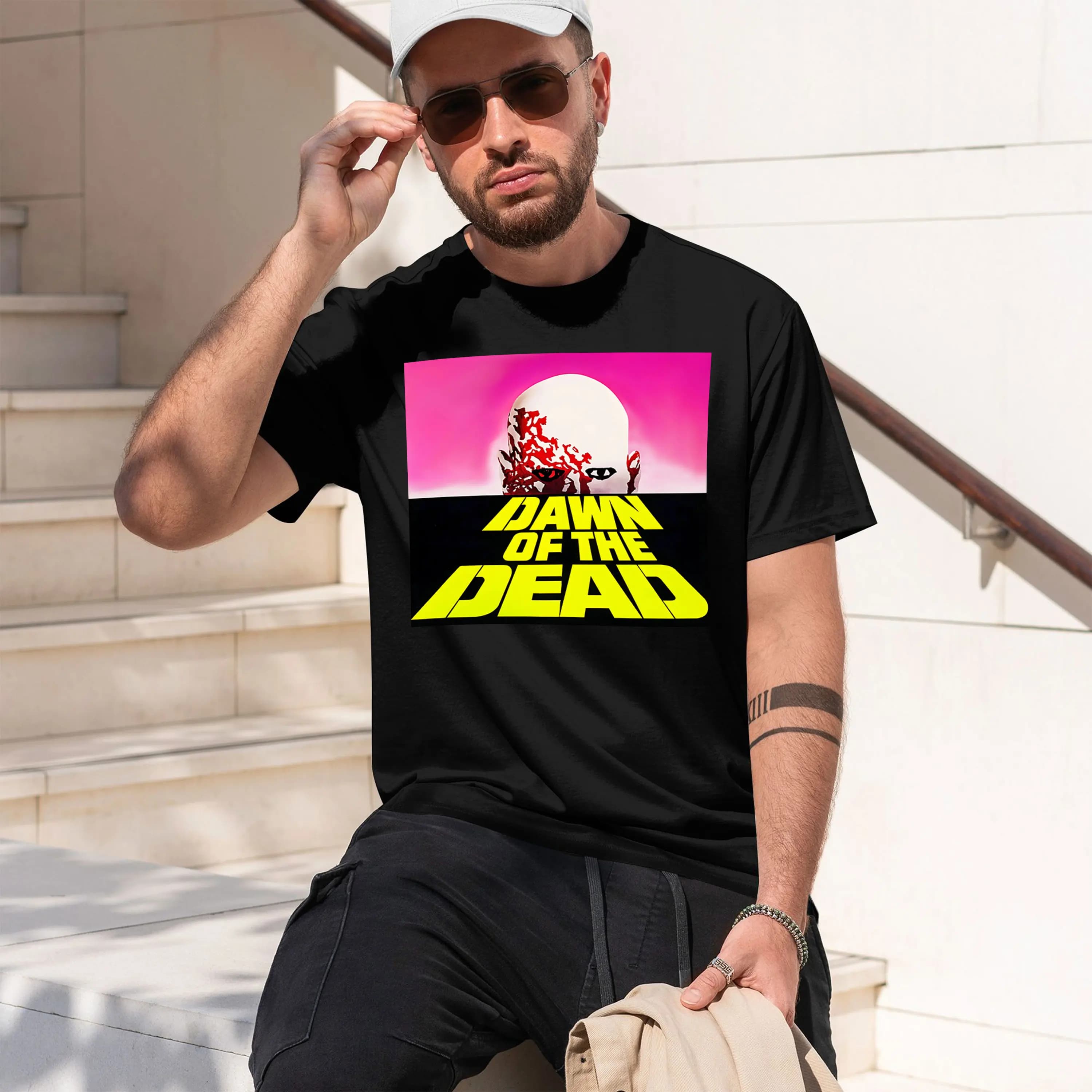 DAWN OF THE DEAD 1978 HORROR MOVIE tea Horse Golf Clothing 2026 Nuovo modello T-shirt girocollo a maniche corte da uomo Classic Casual Mul