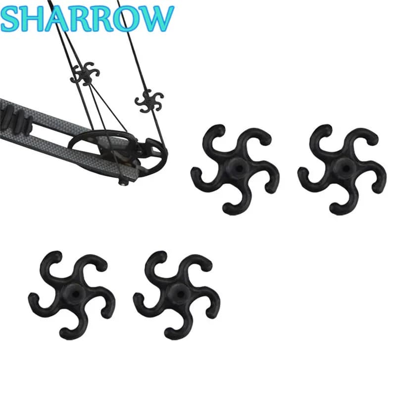 10pcs Archery Bow String Stabilizer Dampener Reduce Noice Stop Shock Compound Bow Hunting Shooting Target Accessories